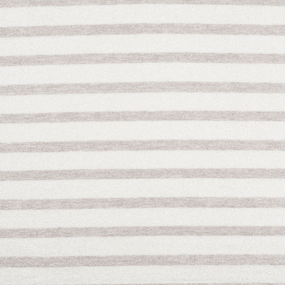 Oyster/Brown Gray Metallic Striped Cotton Jersey Knit - Joann Fabrics