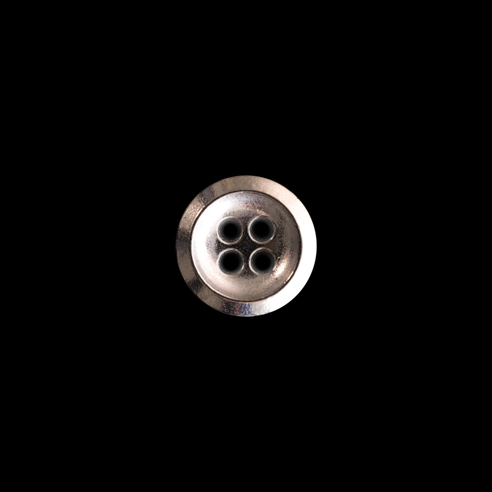 Italian Silver Metal 4-Hole Button - 18L/11.5mm - Joann Fabrics