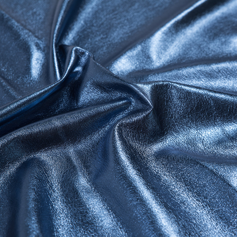 Medium Metallic Blue Foil Lamb Leather - Joann Fabrics