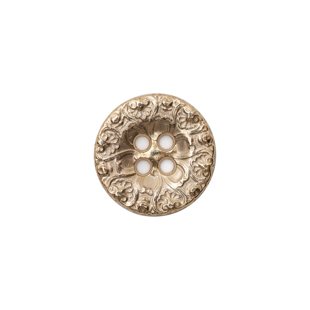 Italian Gold Ornate Metal Zamac Button - 24L/15MM - Joann Fabrics