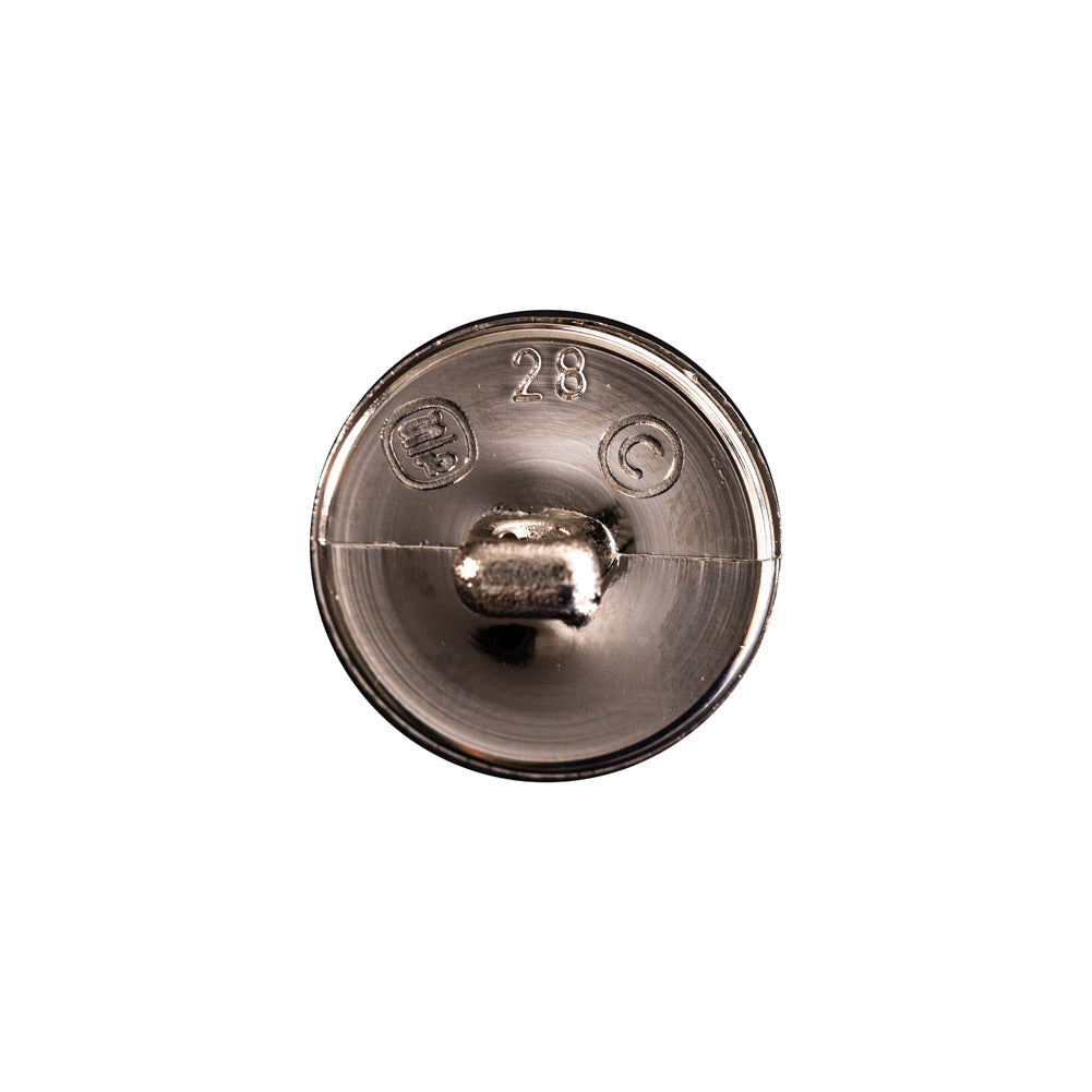 Italian Silver Domed Plastic Shank-Back Button - 28L/18mm - Joann Fabrics