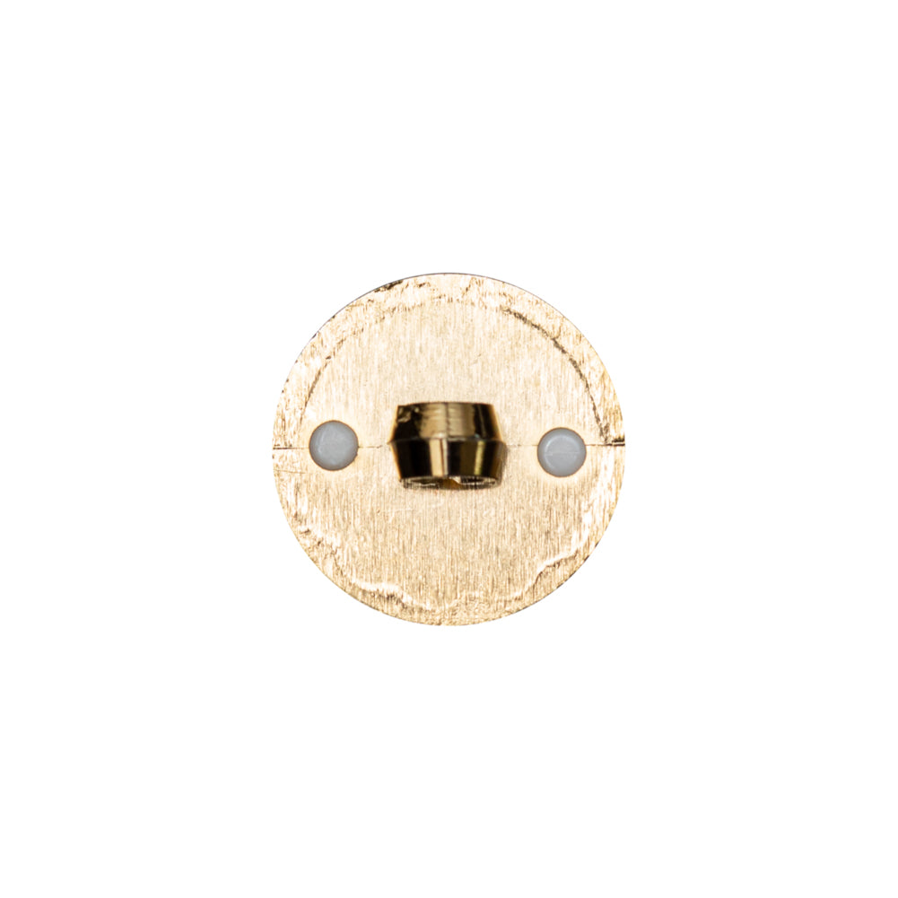 Italian White and Gold 2-Piece Plastic Button - 24L/15mm - Joann Fabrics