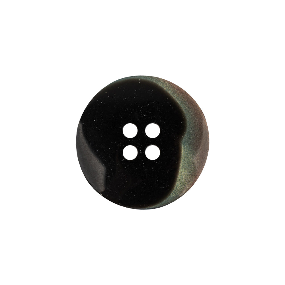 Iridescent Silver Blue and Brown Ombre 4-Hole Dish Style Jacket Button - 32L/20mm - Joann Fabrics