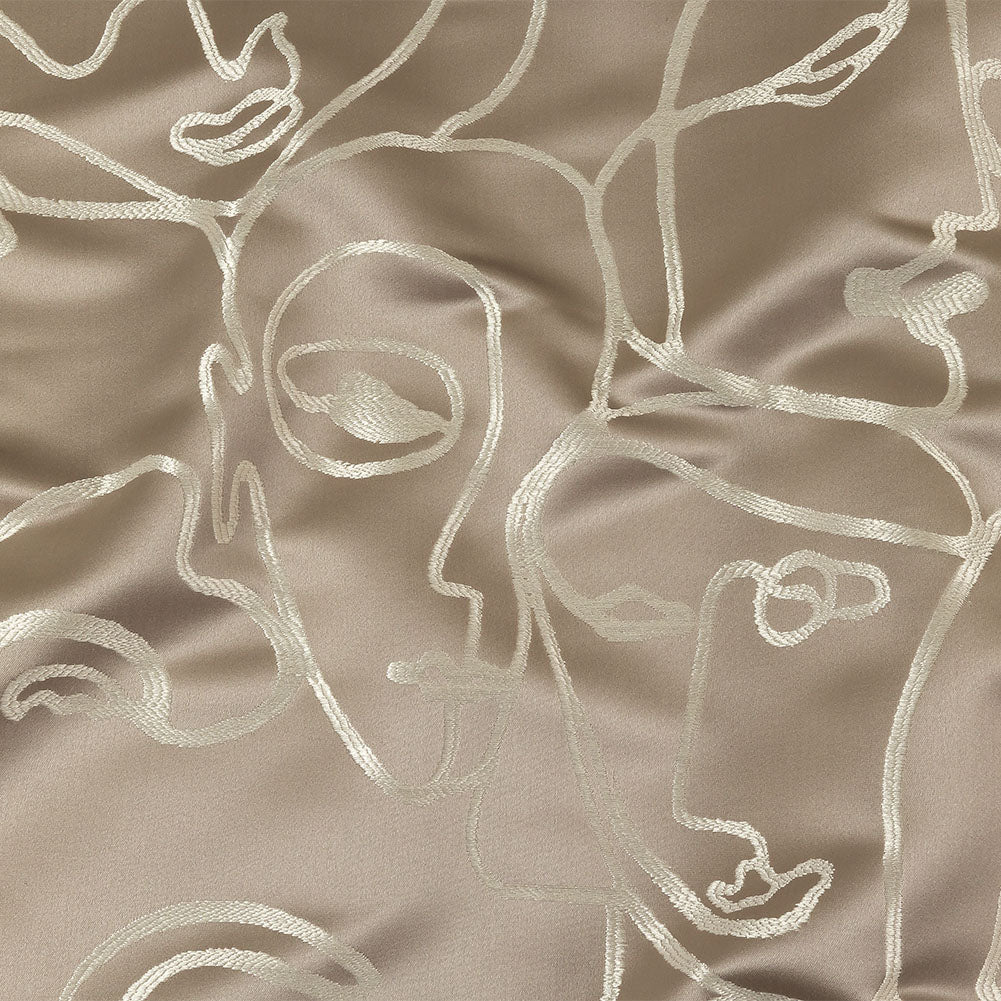 Drapery Jacquard - Silver Face to Face - British Imported - Joann Fabrics