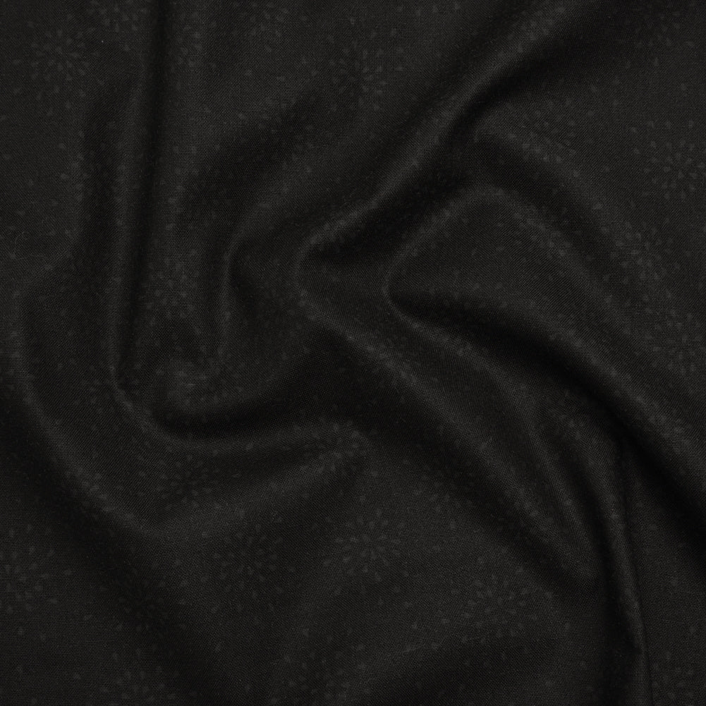 Printed Quilting Cotton by Ghazal Razavi for FIGO Studio - Black on Black Flourish - Dusk Collection - Joann Fabrics