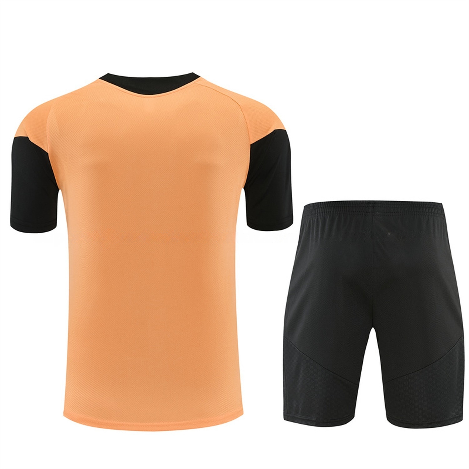 Arsenal 26-27 Kids Short-Sleeve Training Set - Orange Top & Black Shorts - UnitedFutballJersey