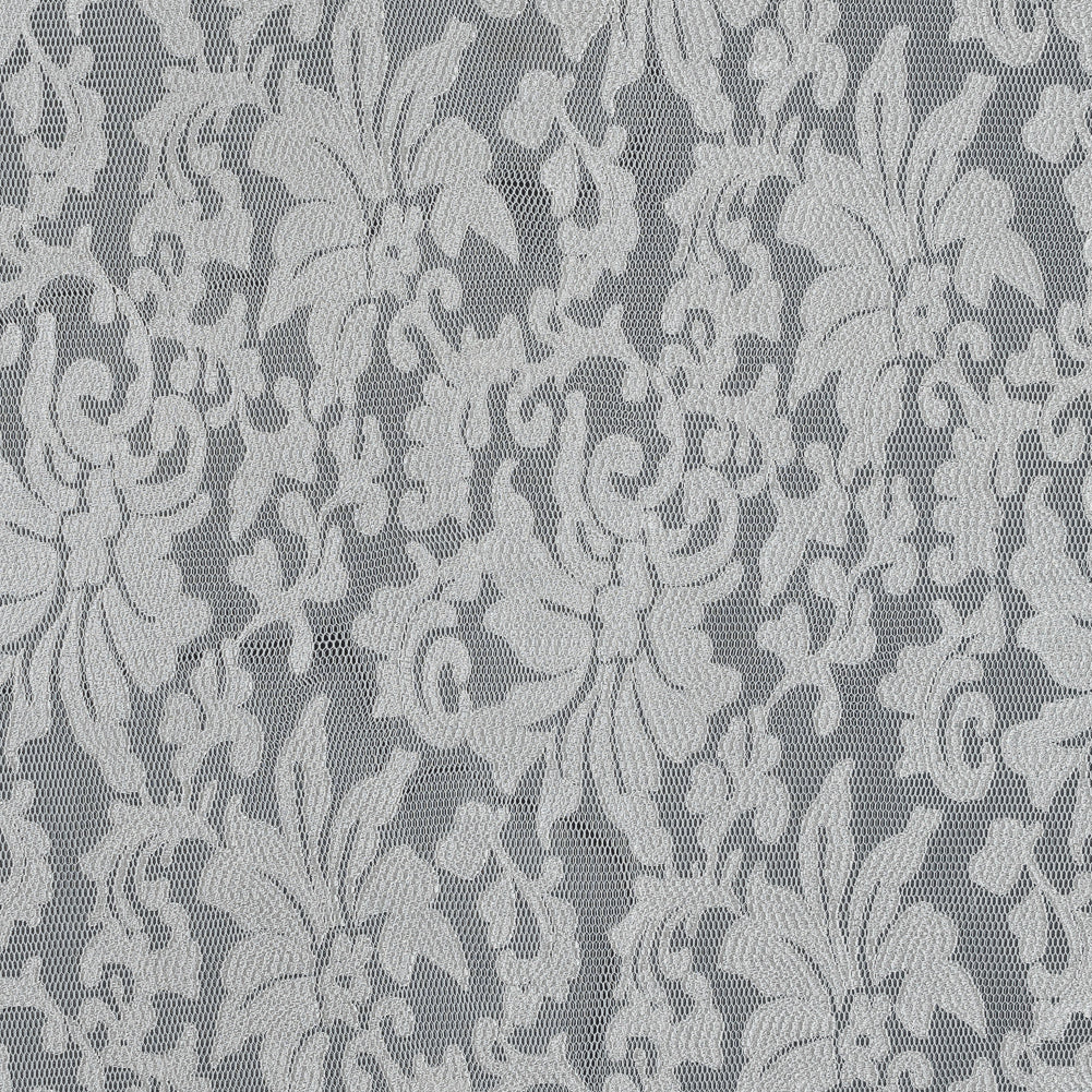 White Floral Embroidered Wonder Mesh - Joann Fabrics