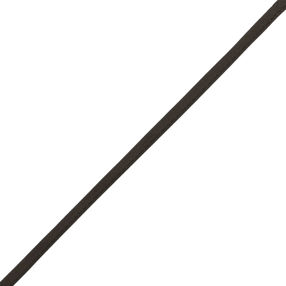 Olive Brown Bias Cut Flat Spaghetti Cord - 0.25