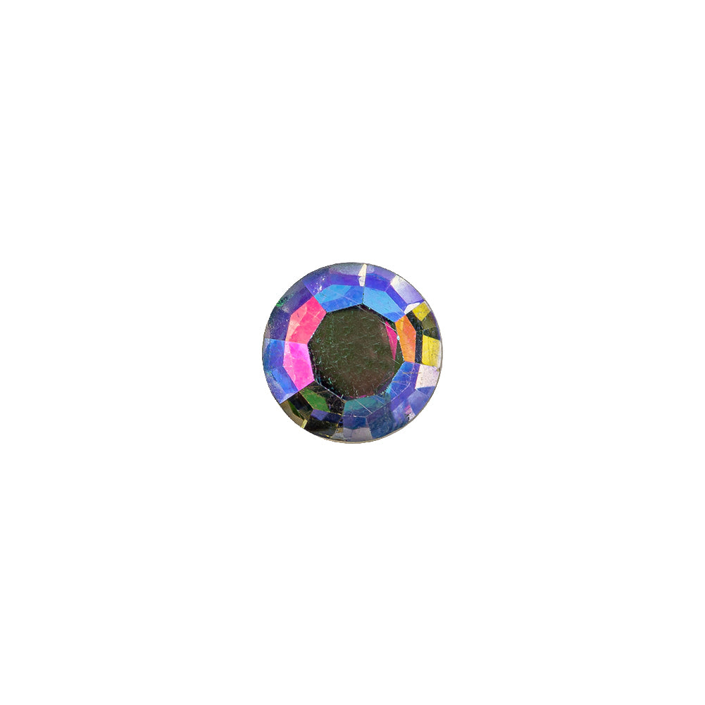 Vintage Swarovski Crystal AB and Silver Shank Back Button - 16L/10mm - Joann Fabrics
