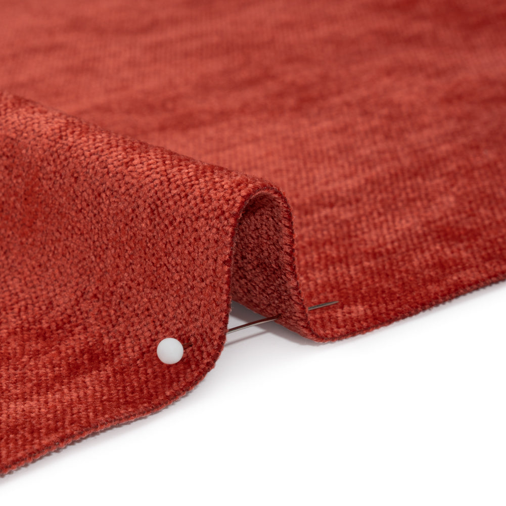 Upholstery Chenille with Latex Backing - Tomato - Tonnet Collection - Joann Fabrics