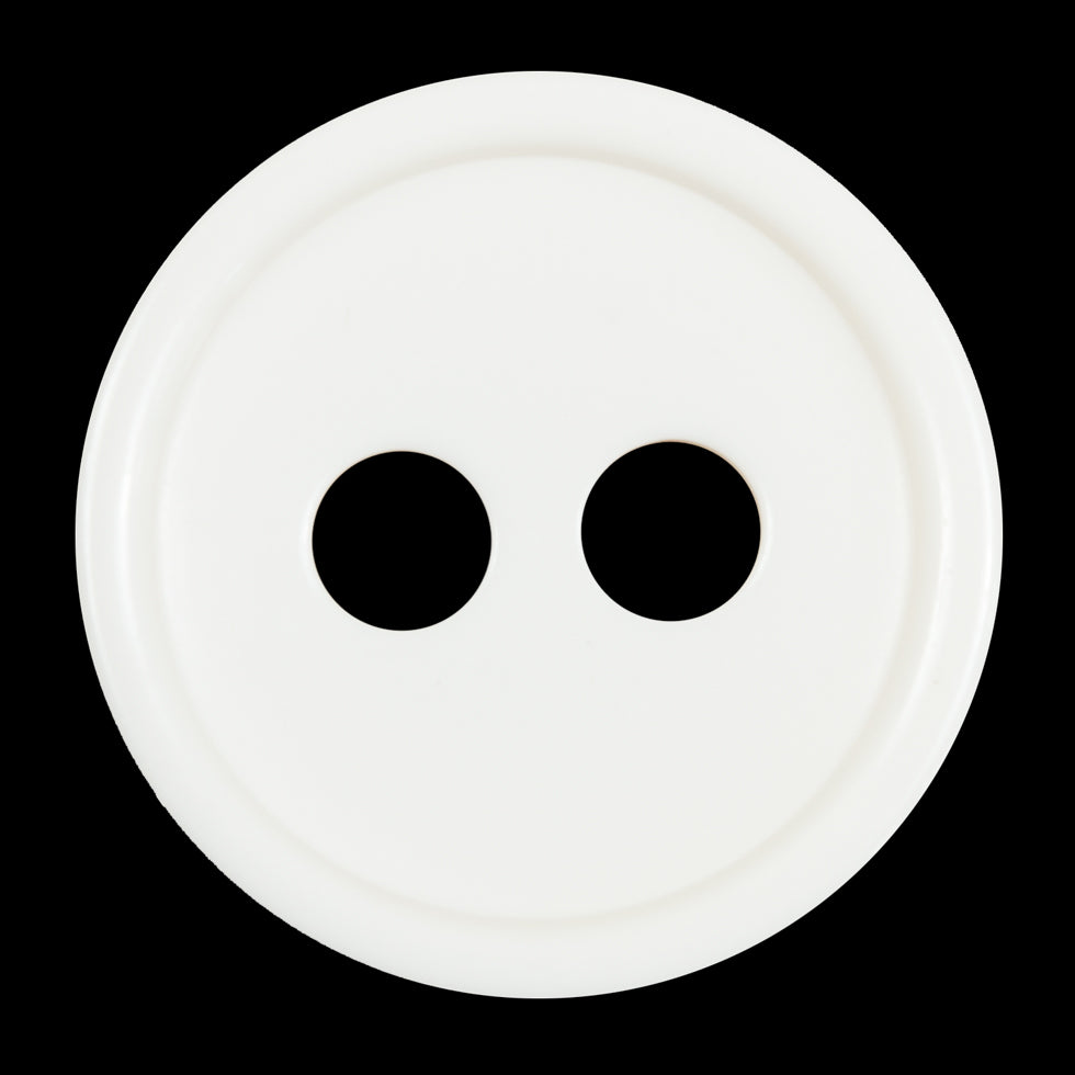 White Plastic 2-Hole Button - 55L/35mm - Joann Fabrics