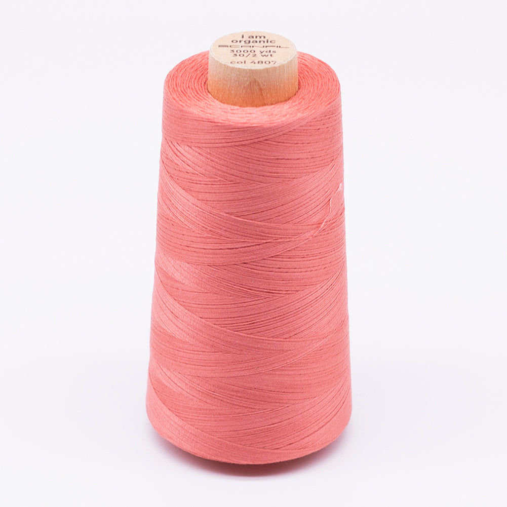 SCANFIL® 30wt Organic Pima Cotton Thread 3000 yd Cone - 4807 Burnt Coral - Joann Fabrics
