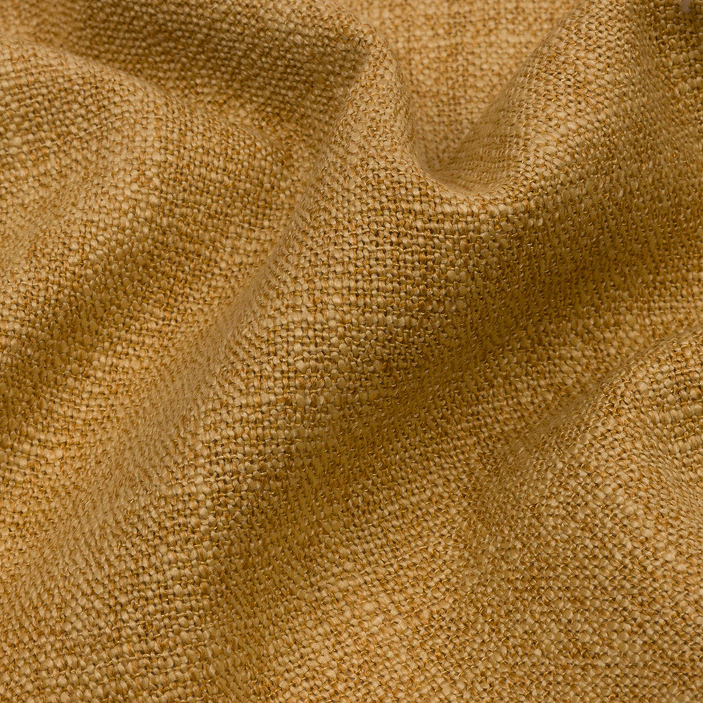 Soft Textured Recycled Polyester Drapery Woven - Ochre - British Imported - Joann Fabrics