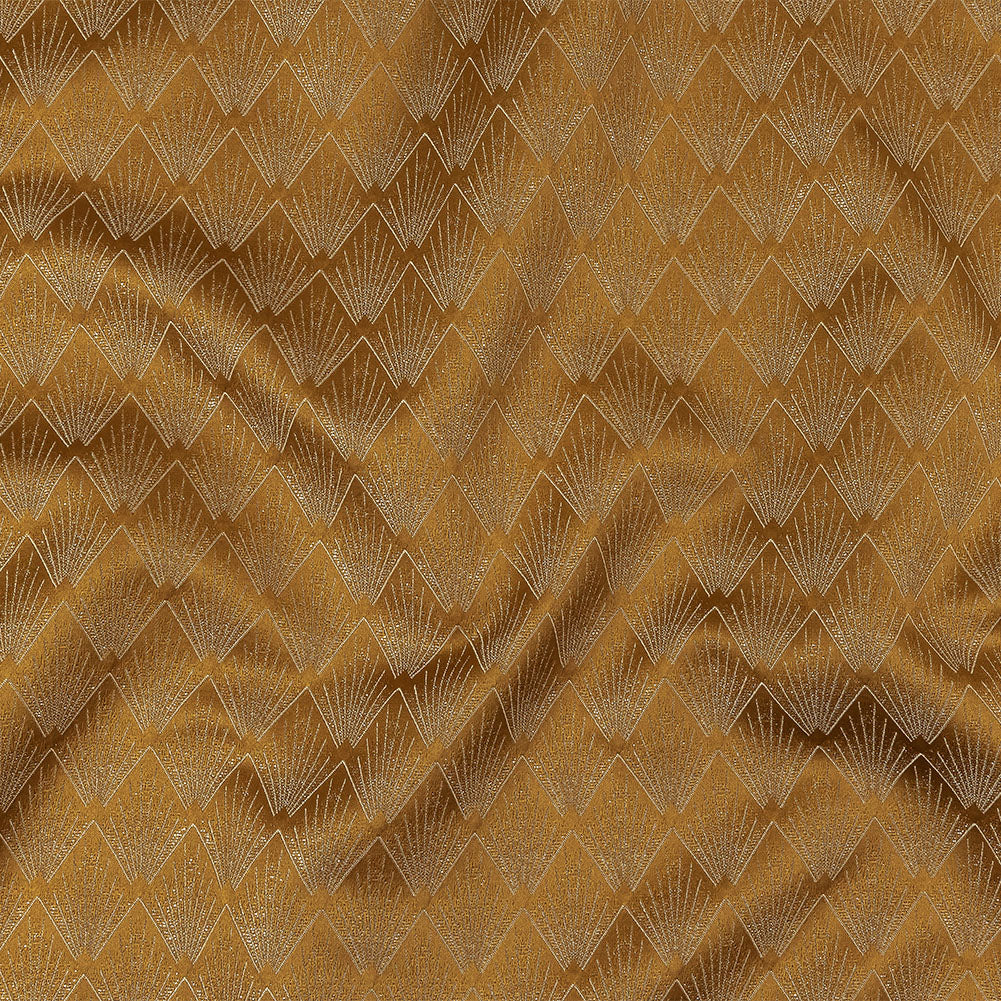 Metallic Drapery Jacquard - Bronze Digital Spots - British Imported - Joann Fabrics