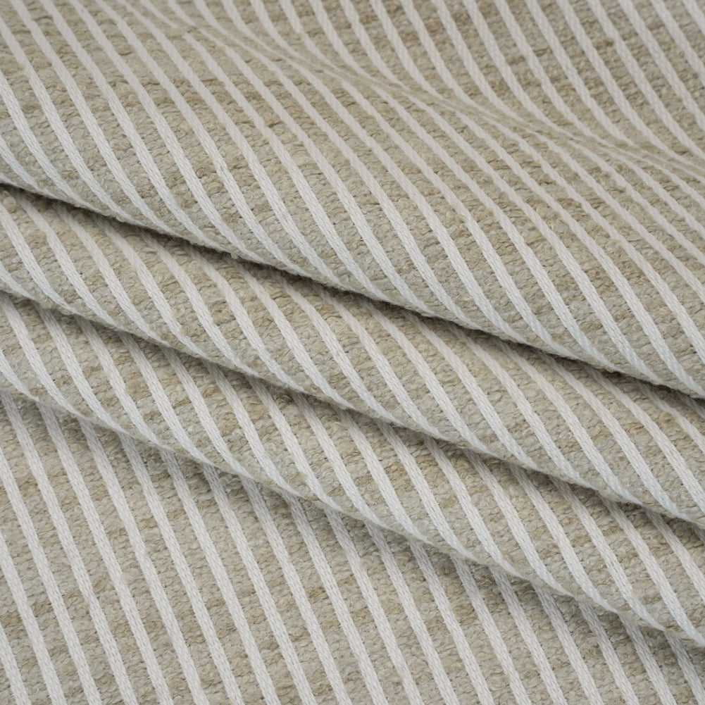 Polyester Boucle Woven - Dove Stripes - British Imported - Joann Fabrics