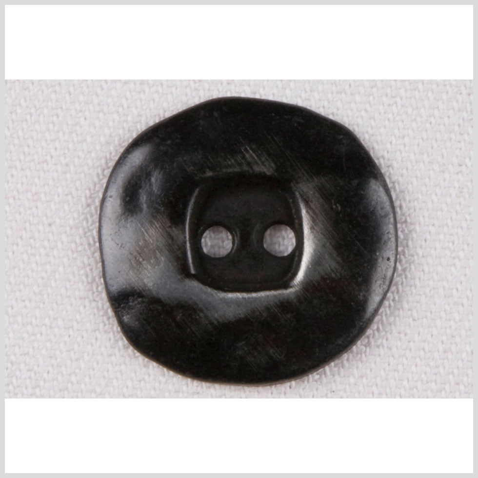 Metal 2-Hole Button - 36L/23mm - Dark Gunmetal Organic Square - Joann Fabrics
