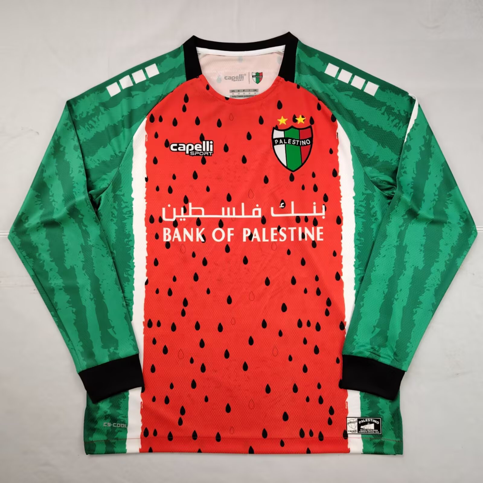 2025/2026 Long Sleeve Palestine Third Away Football Shirt 1:1 Thai Quality