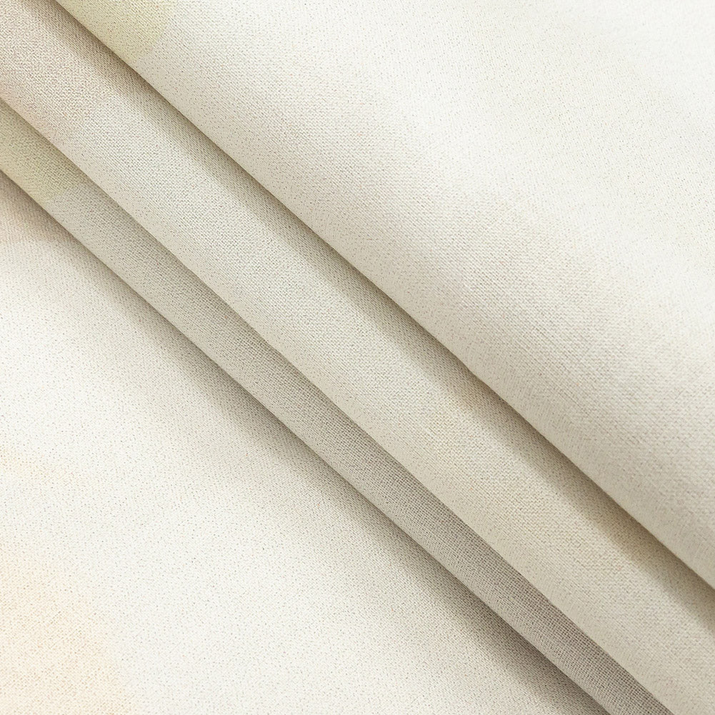 Cotton Voile - White and Yellow Floral and Faces - La Donna Print - Mood Exclusive Viso Collection - Joann Fabrics