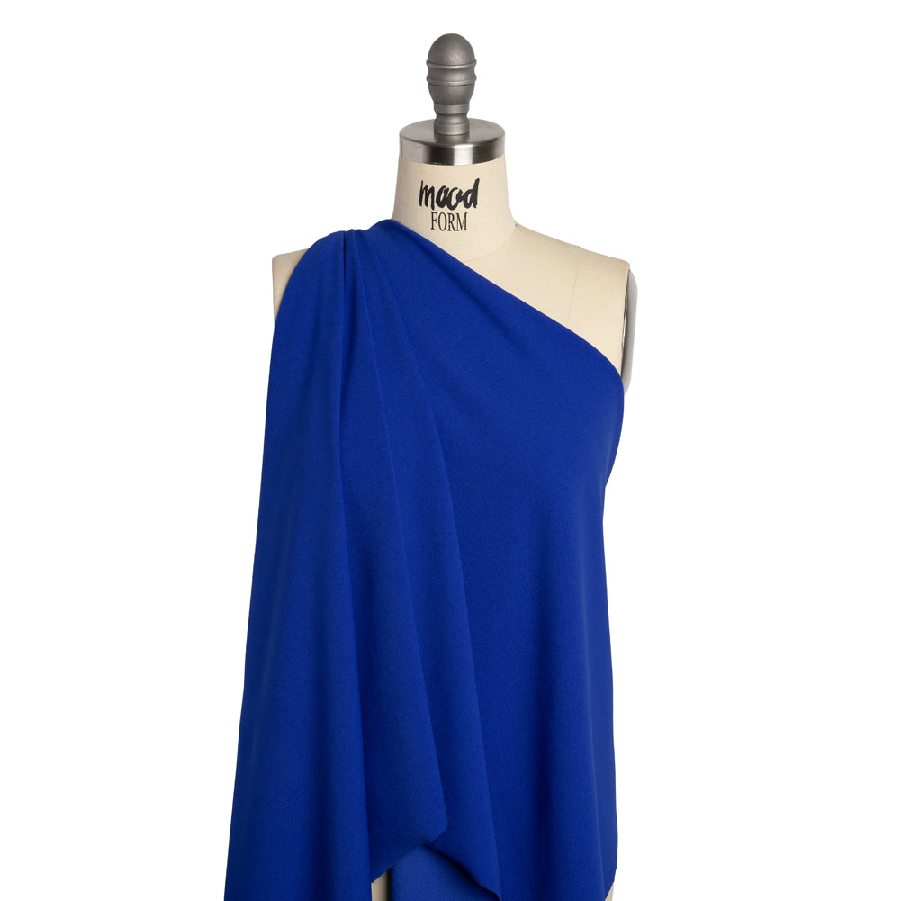 Stretch Polyester Crepe Double Knit - Cobalt Blue - Designer Deadstock - Joann Fabrics