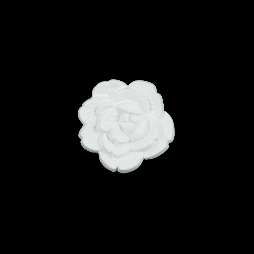 Italian White Flower Shank Back Button - 24L/15mm - Joann Fabrics