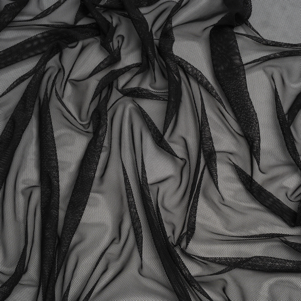 Stretch Polyester Mesh - Faded Black - Designer Deadstock - Joann Fabrics