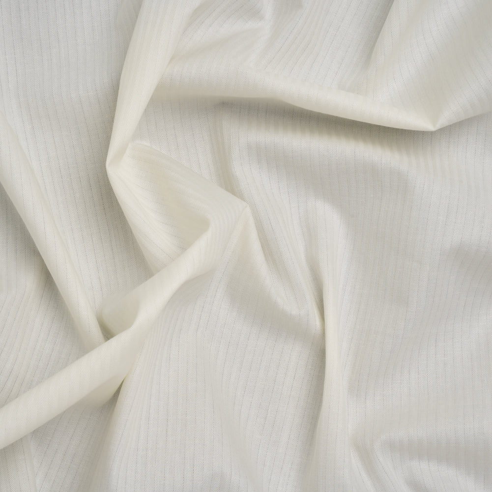 Cotton Herringbone Twill Pocketing - Ivory - Deadstock - Joann Fabrics