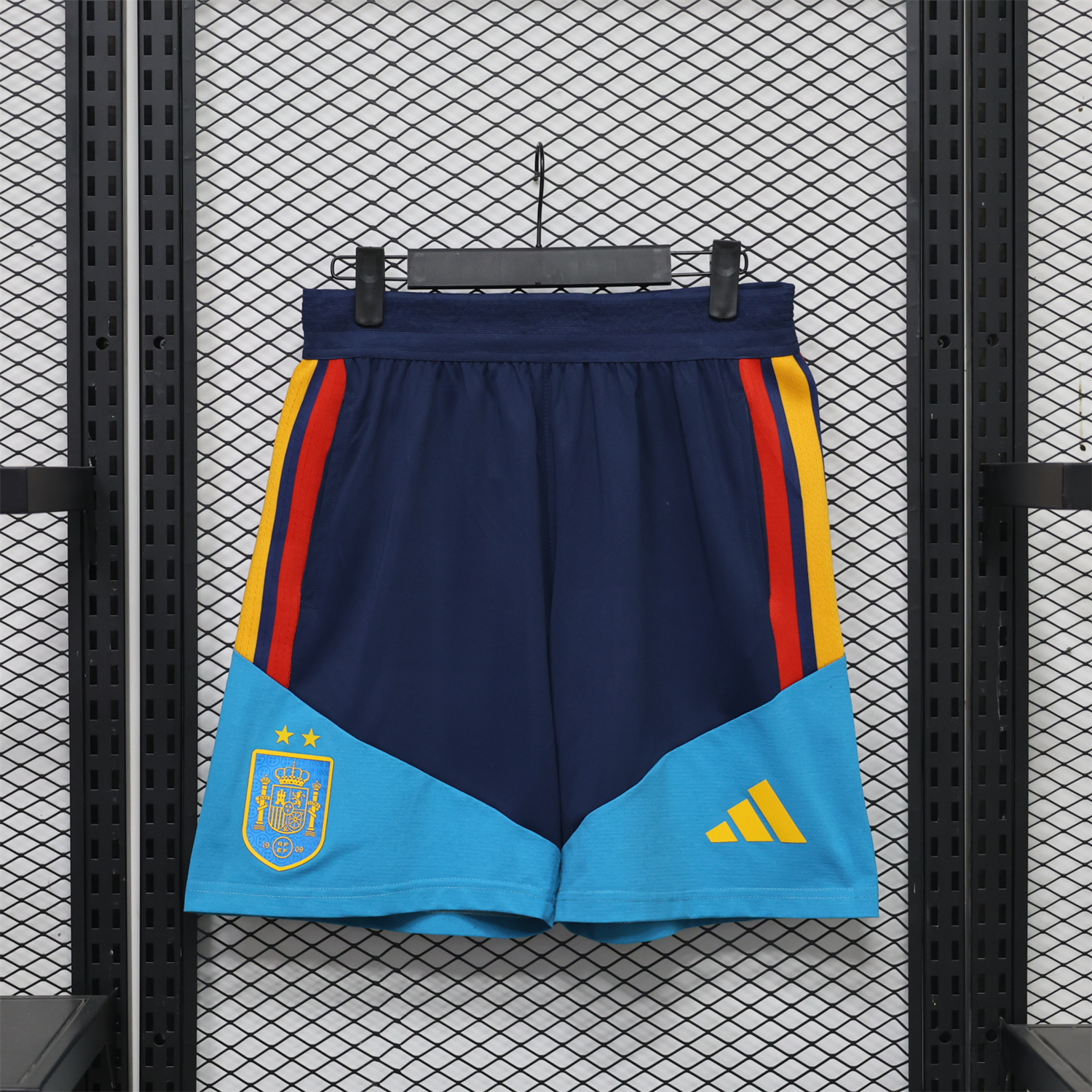 Spain 2026 Blue Light BLue Training Shorts - Player Version - UnitedFutballJersey