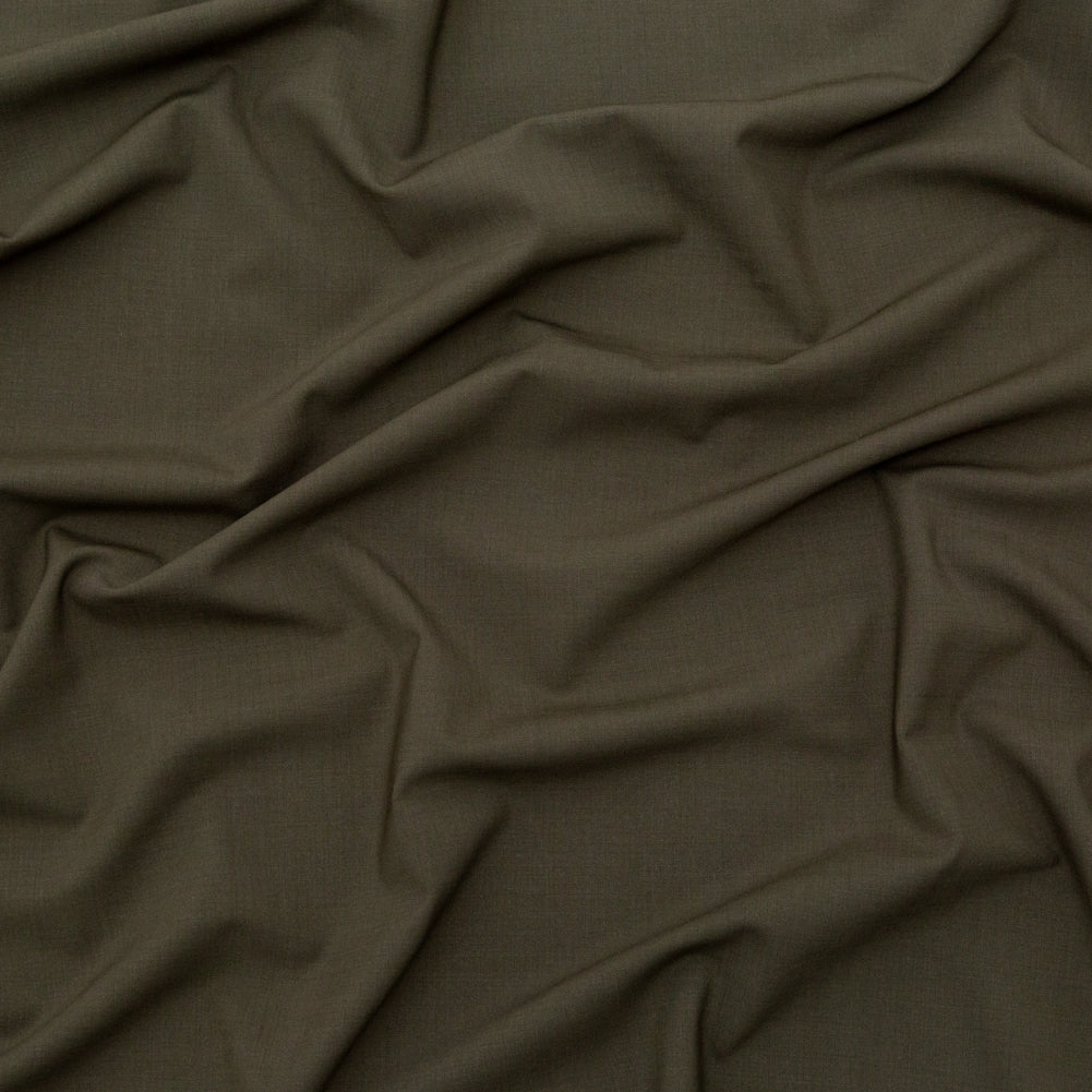 Italian Olive Night Stretch Wool Suiting - Joann Fabrics
