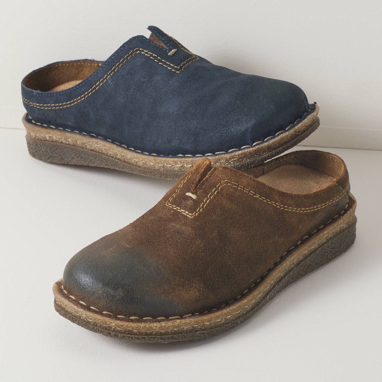Distressed Suede Mules by Born® - Northstyle Catalog