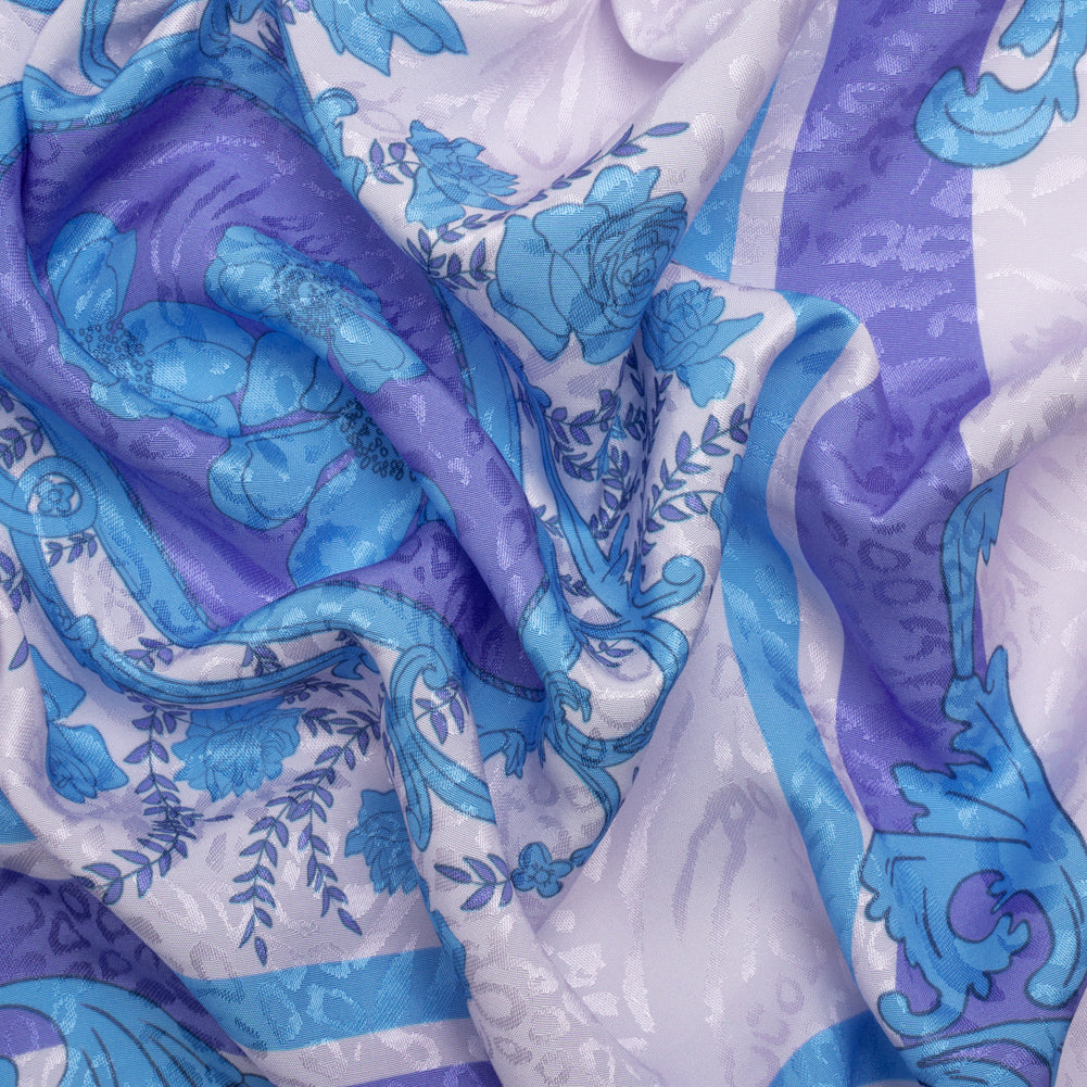 Mood Exclusive Purple Eau de Cologne Animal Rayon Jacquard Panel - Joann Fabrics