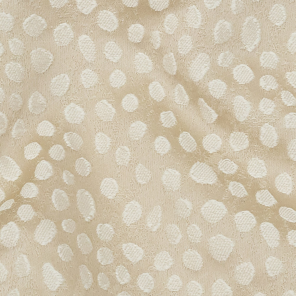 Polyester Jacquard - Champagne Spots - British Imported - Joann Fabrics