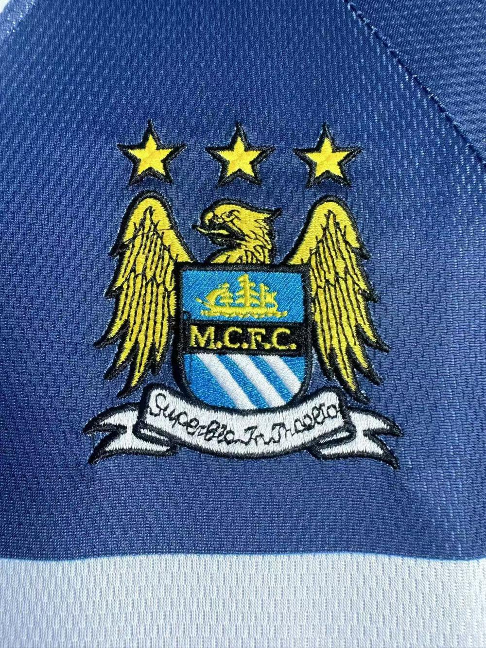 1997-1998 Retro Long Sleeve Manchester City Away Football Shirt 1:1 Thai Quality