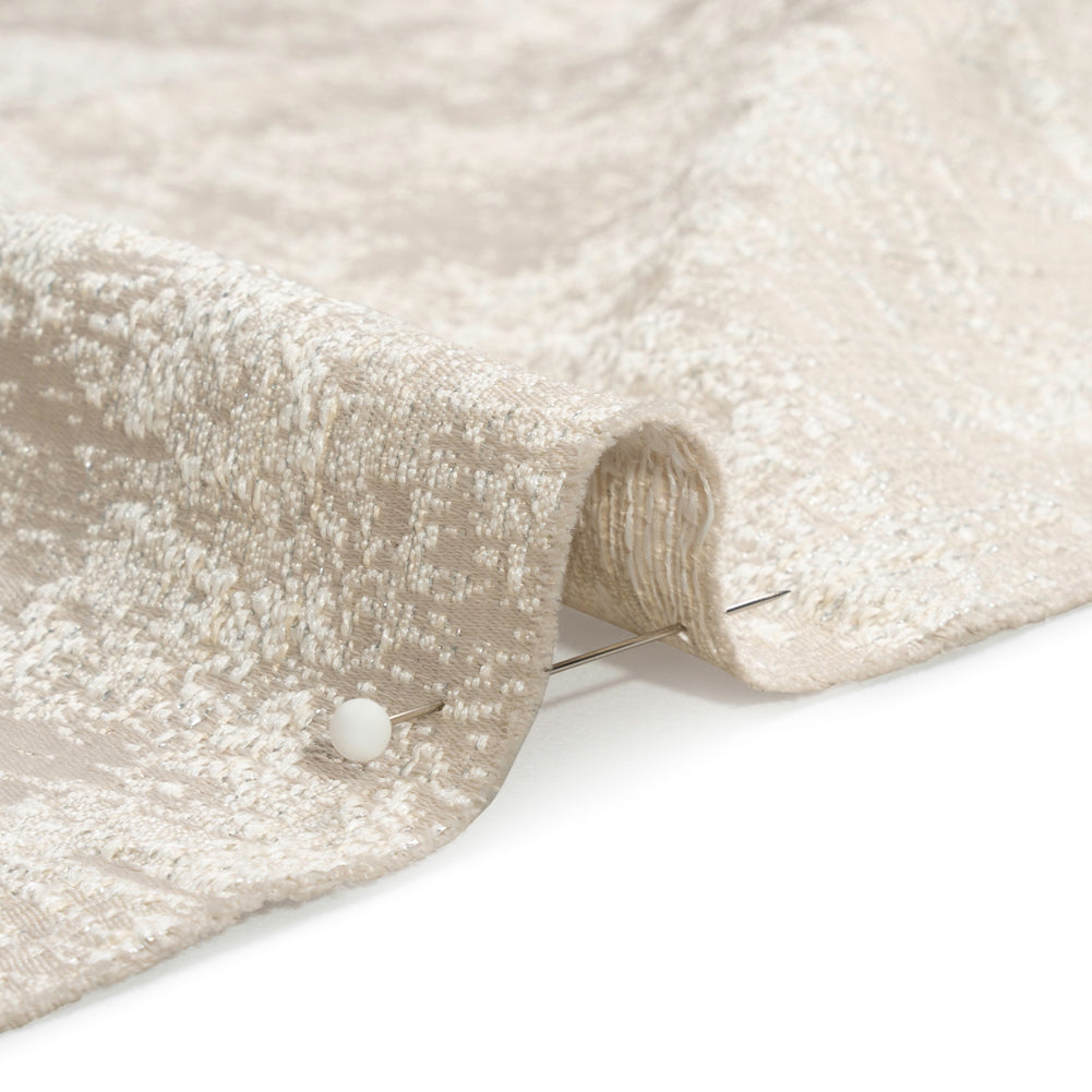 Metallic Drapery Jacquard - Porcelain Abstract - British Imported - Joann Fabrics