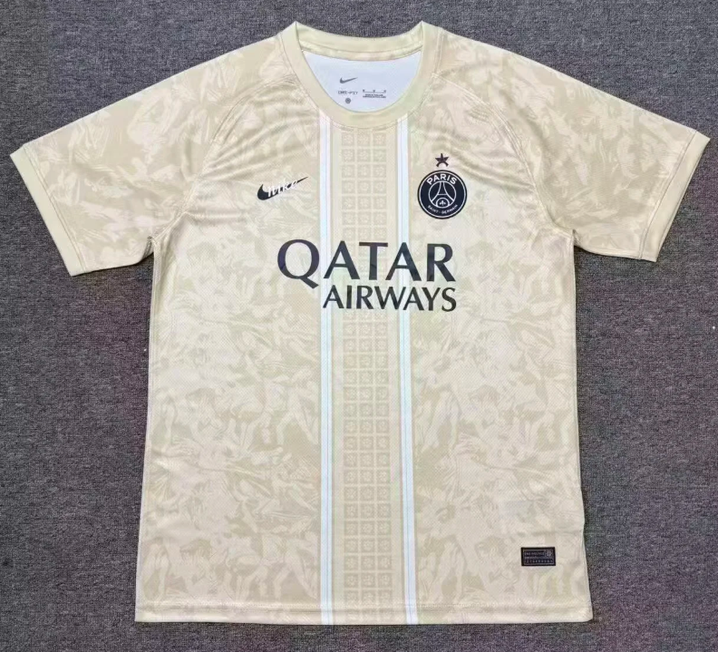 2026/2027 Psg Paris Training Suit Beige Football Jersey 1:1 Thai Quality