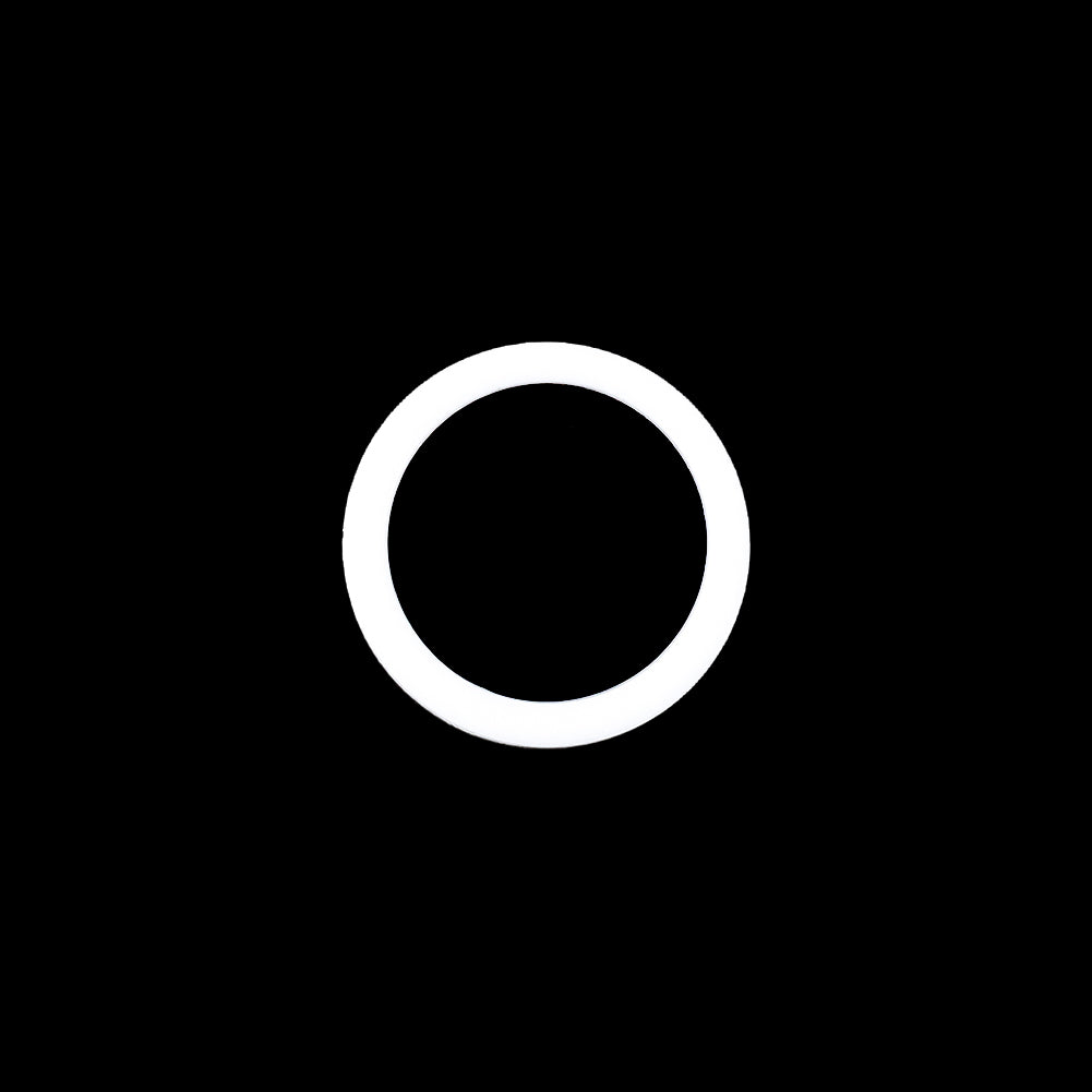 Optic White Plastic O-Ring for 3/8