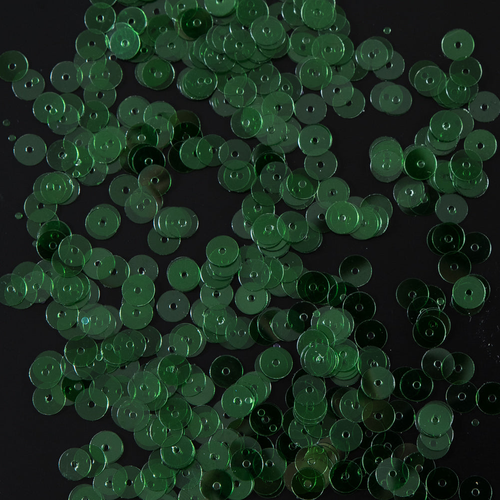 Bag of Jade Transparent Bright Loose Sequins - 6mm - Joann Fabrics