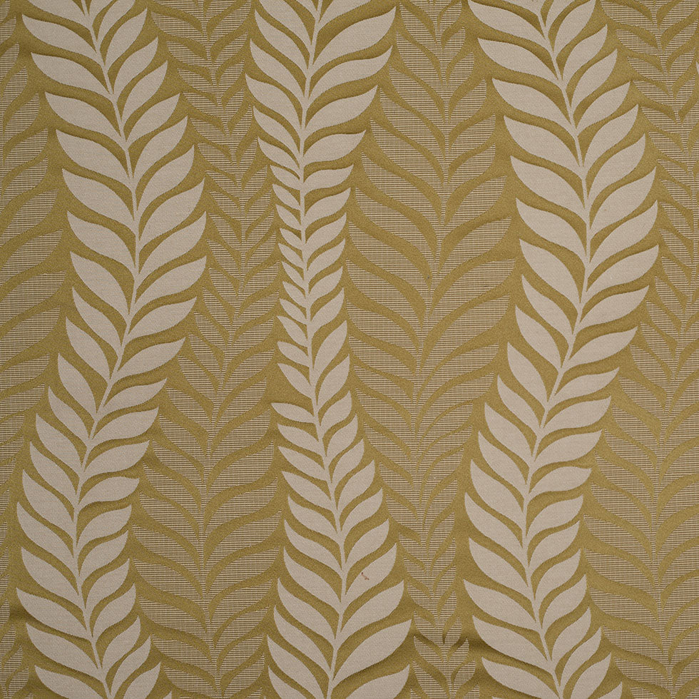 Golden Green Tone-on-Tone Leaves Satin Jacquard - Joann Fabrics