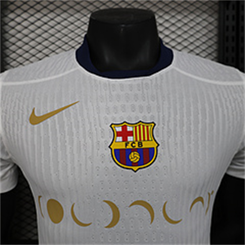 2024/2025 Player Version Barcelona White Coldplay Jersey 1:1 Thai Quality