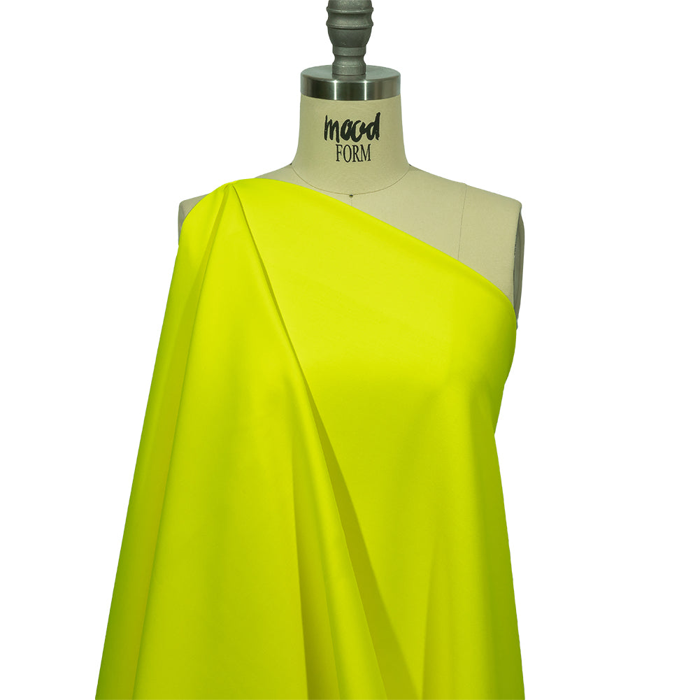 Italian Hi-Vis Yellow Double Face Stretch Super 150 Virgin Wool Twill Suiting - Joann Fabrics
