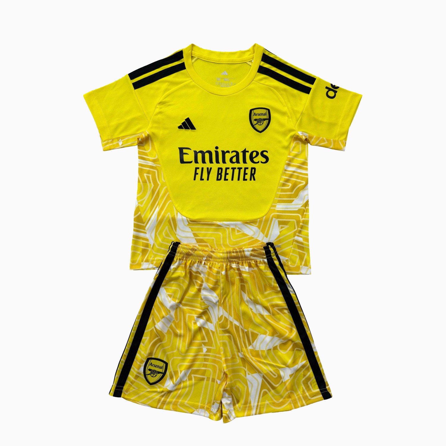 Arsenal 26-27 Yellow Goalkeeper Men's Adult Jersey Set - Fans Version - UnitedFutballJersey