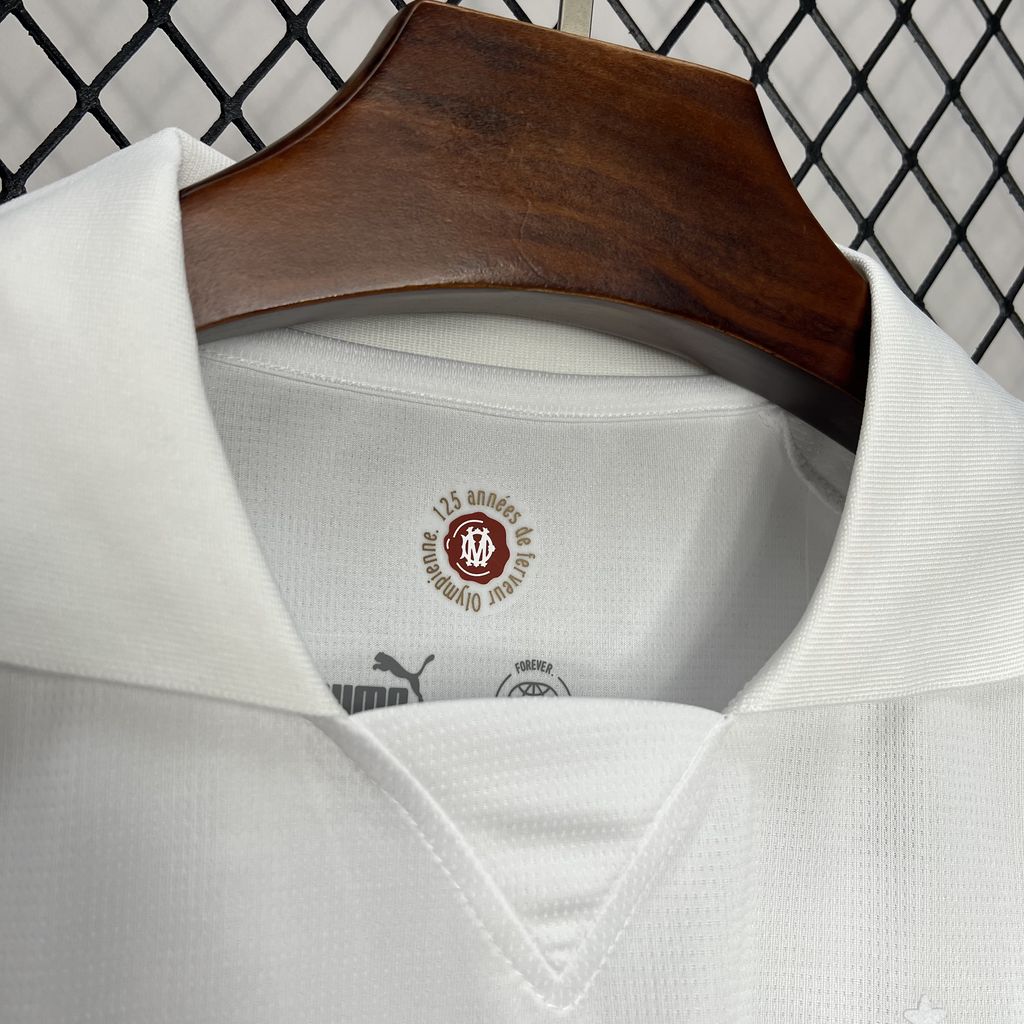 2024/2025 Olympique de Marseille 125th Anniversary White Jersey 1:1 Thai Quality