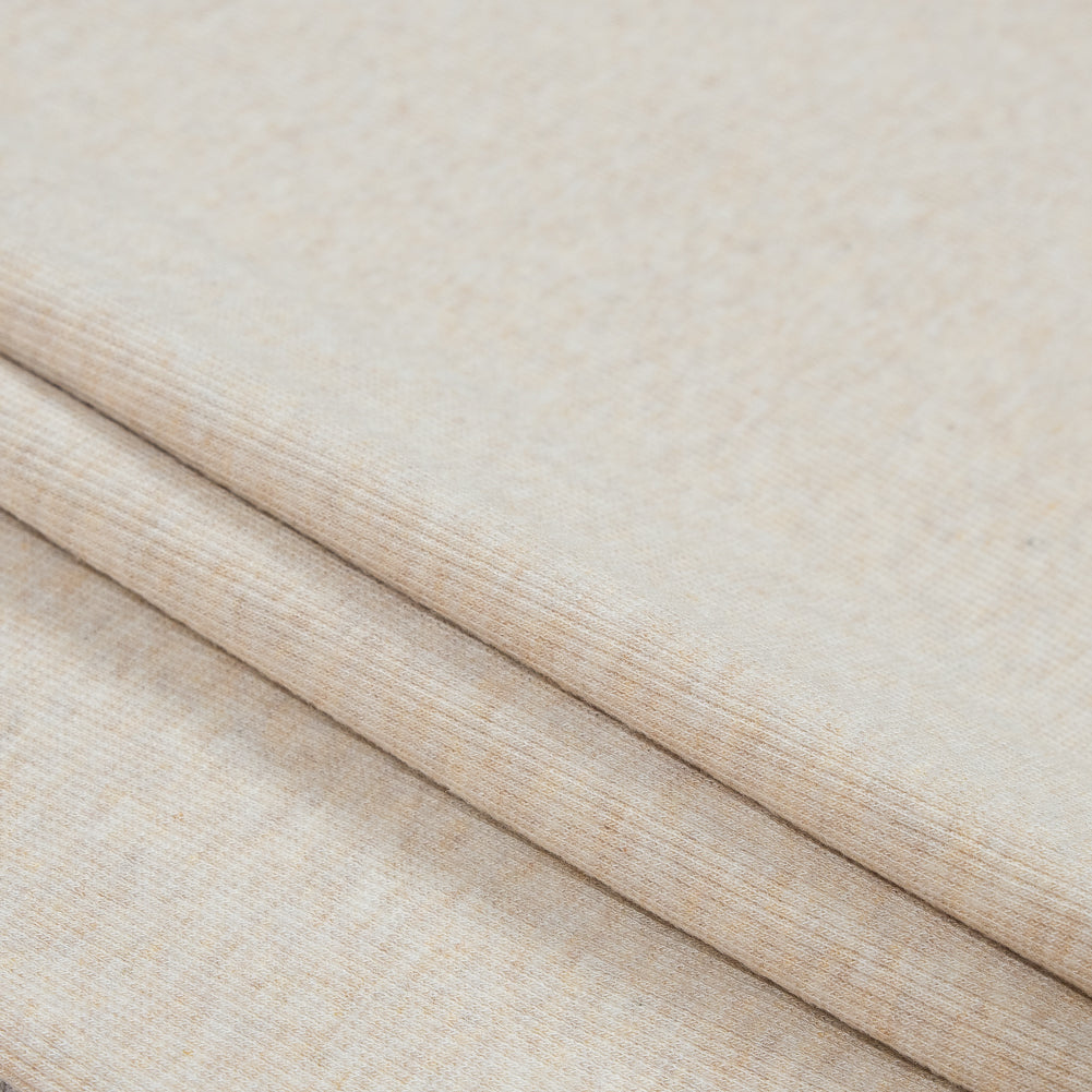 Tubular Bamboo Rib Knit - Heathered Almond - Joann Fabrics