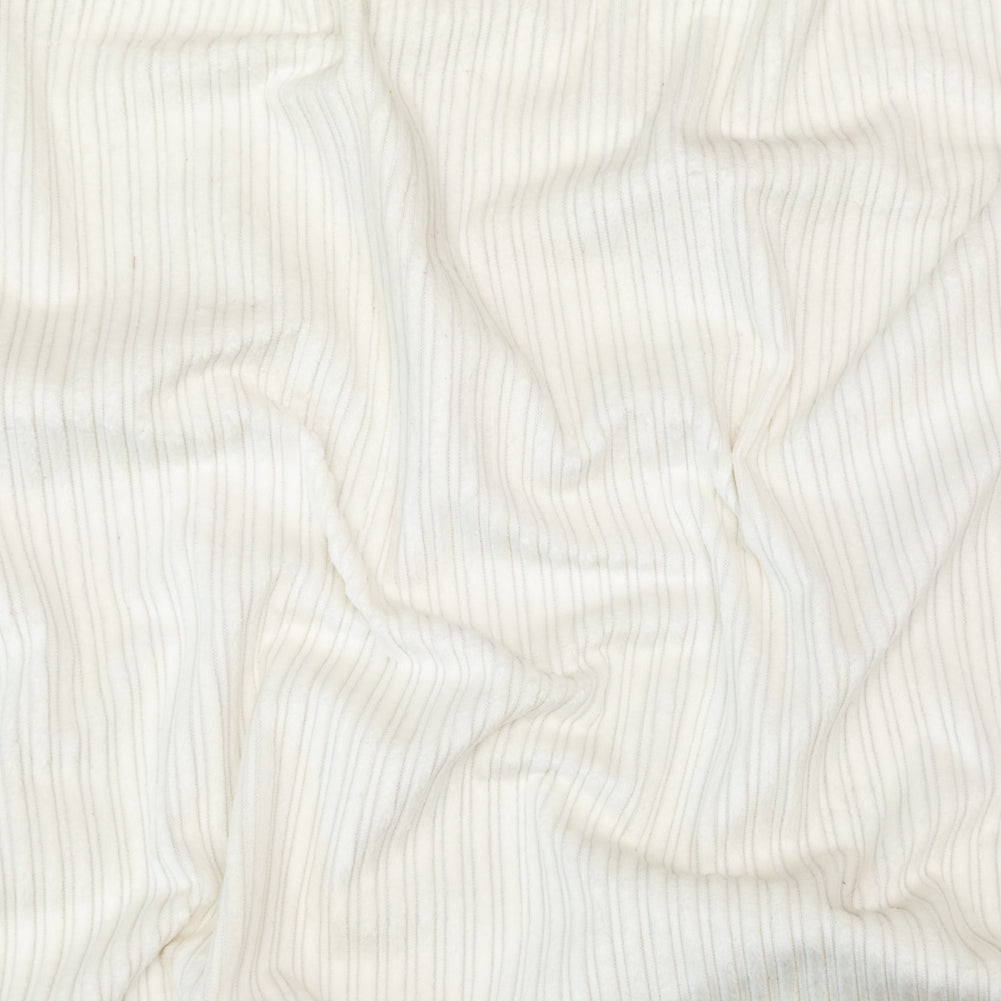 White Striped Pile Rayon Velvet - Joann Fabrics