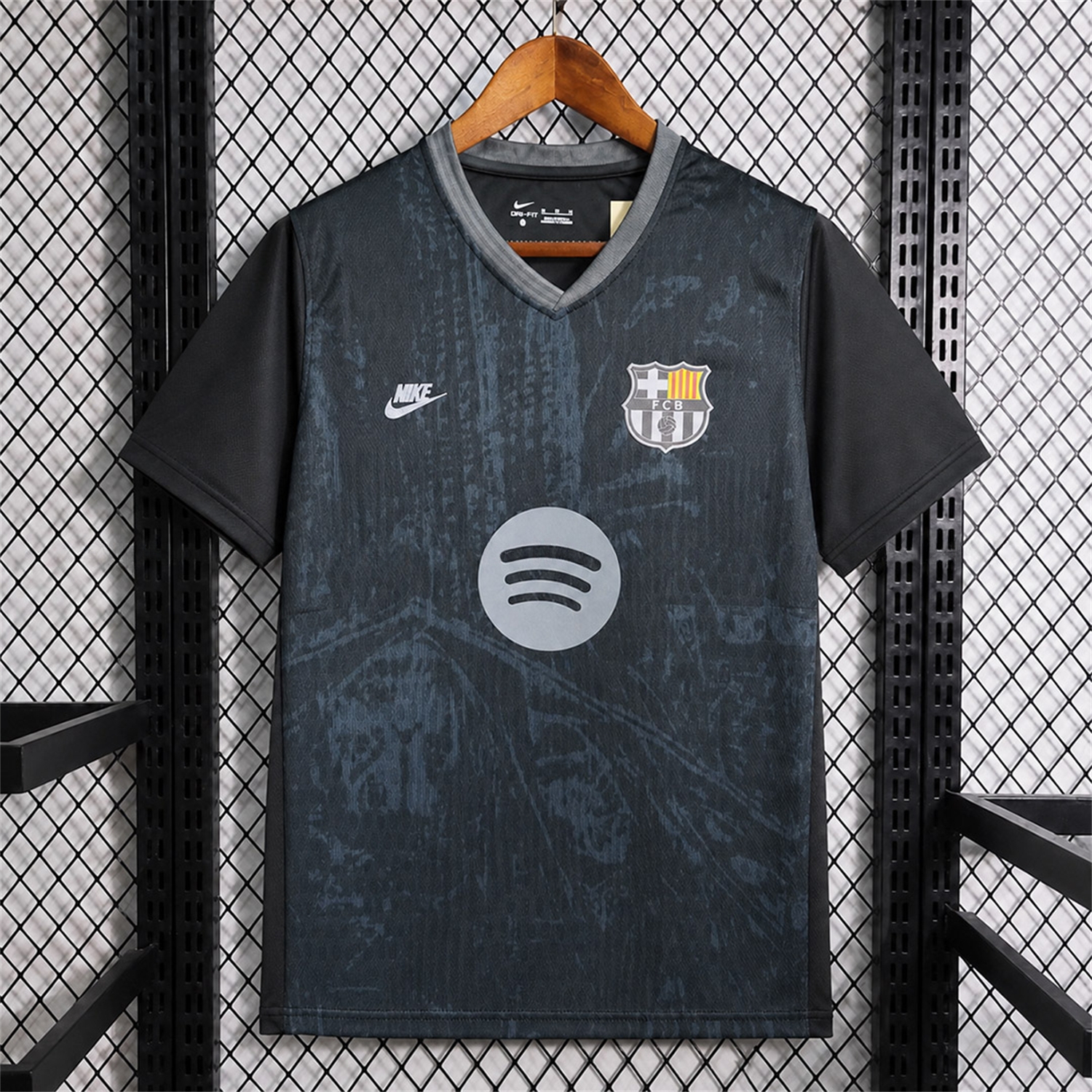 Barcelona 26-27 Solid Dark Gray Special Jersey - Fans Version - UnitedFutballJersey