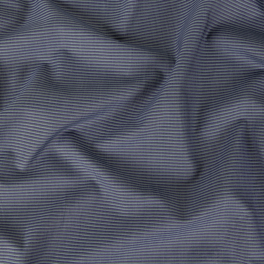 Heron, Green, and Gray Striped Dobby Cotton Shirting - Joann Fabrics
