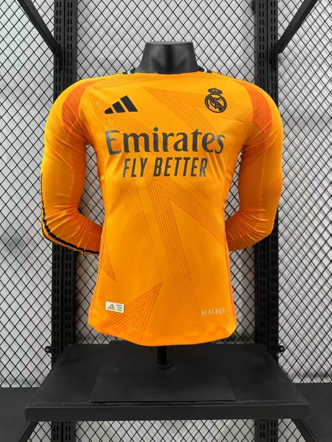 2024/2025 Player Version Real Madrid Away Long Sleeve Jersey 1:1 Thai Quality
