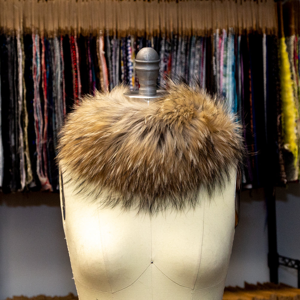 Natural Finn Racoon Fox Fur Headband or Scarf with VELCRO&reg; Closure - Joann Fabrics