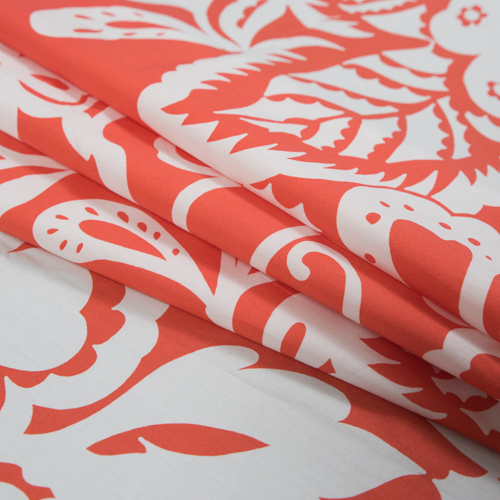 Mood Exclusive Implicacion de la Sinceridad Orange Cotton Poplin - Joann Fabrics