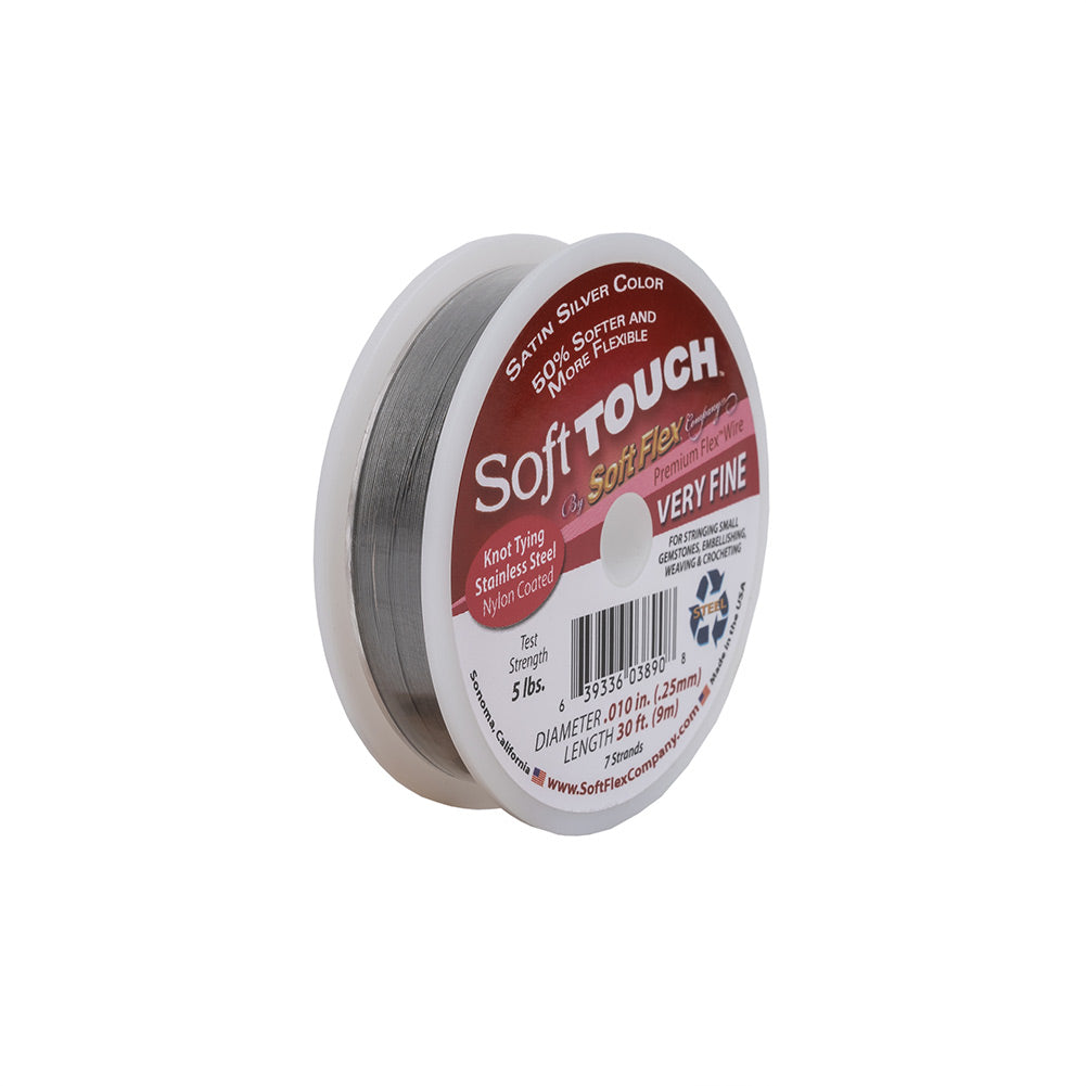 Soft Touch Satin Silver .010 Stainless Steel Wire - 30 FT - Joann Fabrics