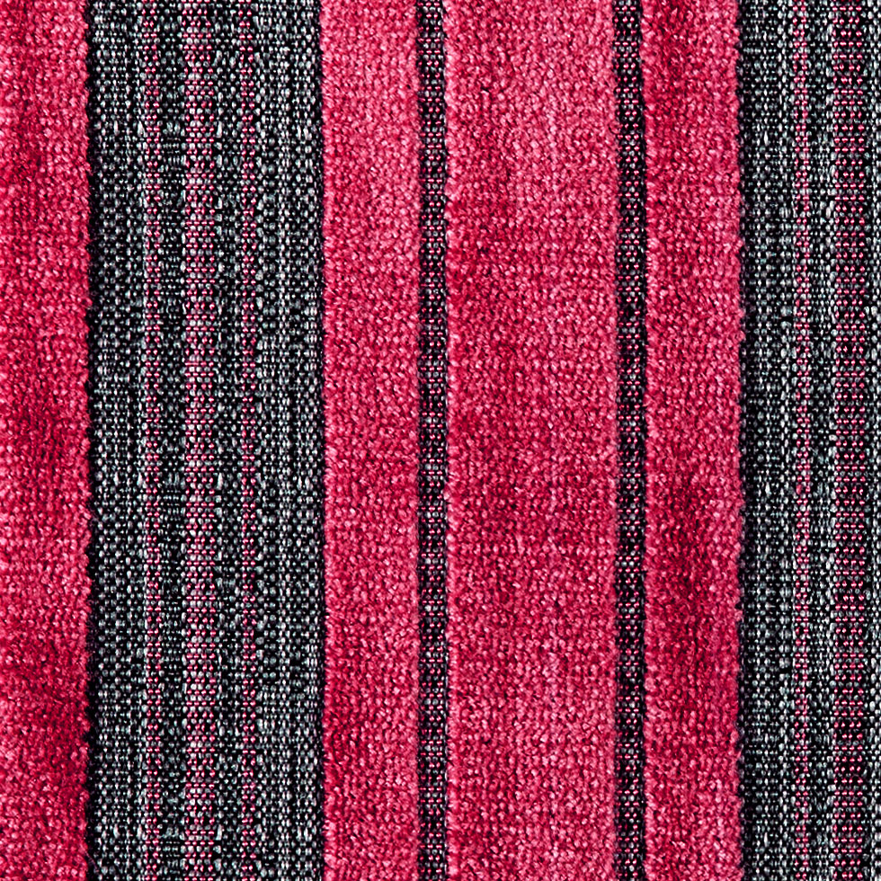 Roja Red/Heather Gray Stripes Chenille - Joann Fabrics